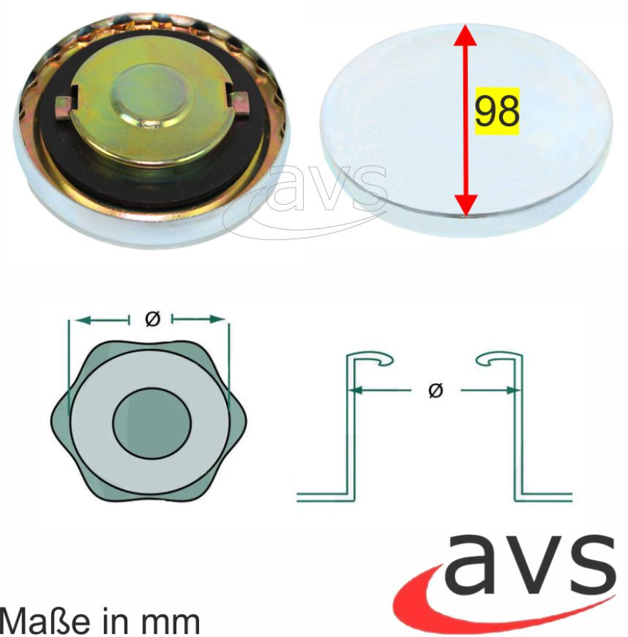 Tankdeckel für John Deere 2140 3040 3140 3340 3640 1350 1550 1750