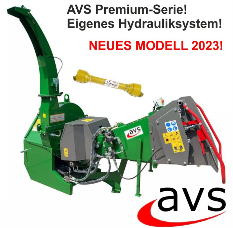 AVS Holzhäcksler BX-72RS Grün mit eigenem Hydrauliksystem Holzschredder Premium!