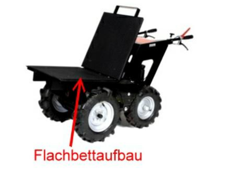 Minidumper Pritschenaufbau Flachbett